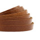 DQ leather flat 5mm Cognac brown